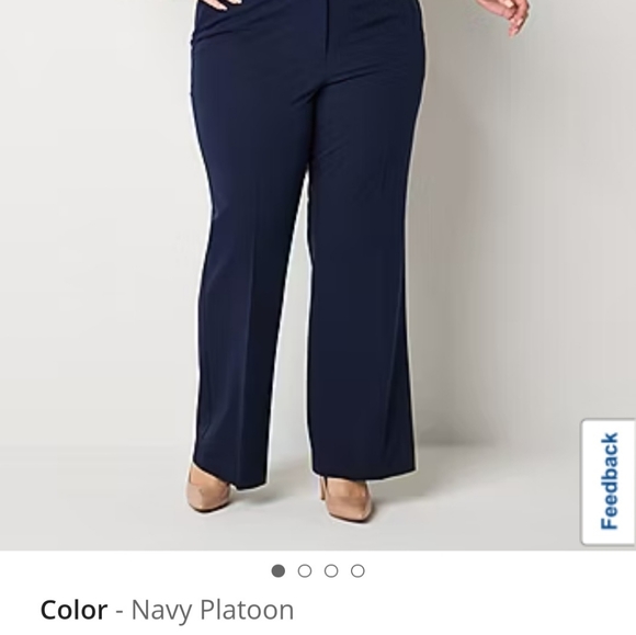 Worthington Navy Trouser 22W - Picture 3 of 5